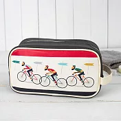 《Rex LONDON》皮革盥洗包(單車競賽25cm) | 化妝包 收納包 旅行小包 沐浴小包 盥洗收納包