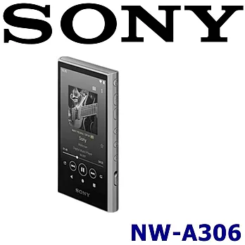 SONY NW-A306 袖珍便攜好音質 觸控螢幕音樂播放器 公司貨保固12+6個月 3色 灰色