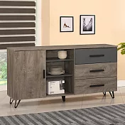《Homelike》韋斯特5.3尺餐櫃(木面) 電器櫃 碗盤收納櫃 置物櫃 收納櫃
