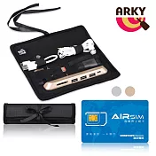 ARKY ScrOrganizer USB擴充數位收納卷軸包+★無國界上網卡超值組合 金色HUB