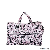 【HAPI+TAS】日本原廠授權 摺疊旅行袋 (小)- 粉色波士頓(淺粉愛麗絲)