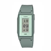 CASIO 卡西歐  LF-10WH 時尚簡約運動輕盈細長環保數字電子錶  粉綠-3D
