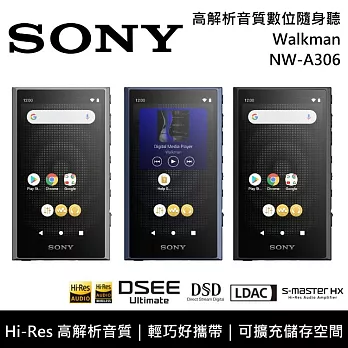 SONY 索尼 NW-A306 Walkman 32G 數位隨身聽 台灣公司貨 灰