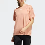 ADIDAS AEROREADY 女短袖上衣-粉-H51188 XS 粉紅色
