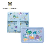 【MARCUS＆MARCUS】輕巧餐盒保溫袋2入組(餐盒+餐袋)-藍
