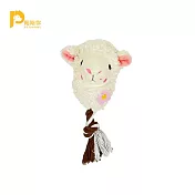 【PAWISE】森林咬咬系列 | 寵物互動玩具 | 小羊咬繩 (白)