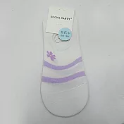 【Wonderland】紫色萌熊日系棉質隱形襪/女襪(5色) FREE 花