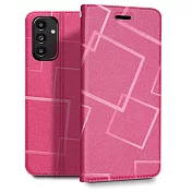GENTEN for Samsung Galaxy A14 5G 極簡立方磁力手機皮套 粉色
