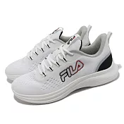 Fila 慢跑鞋 J923W 男鞋 白 黑 路跑 運動鞋 基本款 緩震 斐樂 1J923W101