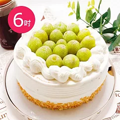 樂活e棧─生日快樂造型蛋糕─綠寶石奢華蛋糕6吋1顆(生日快樂 蛋糕 手作 水果)