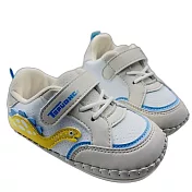可愛恐龍軟底學步鞋-藍色 另有米色可選 (K085-2) 學步鞋 軟底鞋 小童鞋 包鞋 寶寶鞋
