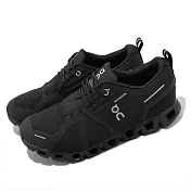 On Running 慢跑鞋 Cloud 5 Waterproof 黑 全黑 女鞋 防水 運動鞋 昂跑 5998838