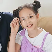 【PARIM兒童】超柔彈性系列-透明方框光學眼鏡 52210W1 透明