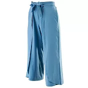 Mizuno [K2TDA21022] 女 瑜珈褲 運動 訓練 休閒 彈性 抗紫外線 舒適 美津濃 霧藍