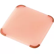 日本RISU｜LIBERALISTA抗菌雙面砧板(正方形) 橘紅色