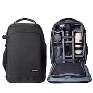【Prowell】一機多鏡或兩機多鏡多功能相機後背包 相機保護包 專業攝影背包 單眼相機後背包 WIN-23162 贈送防雨罩 黑色