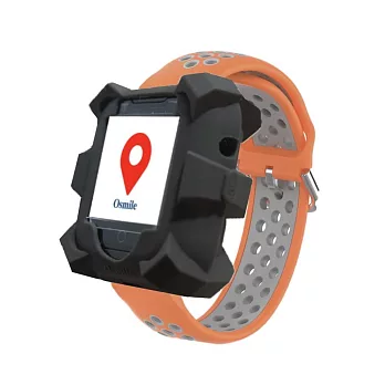 Osmile ED1000 強固型 工安關懷 GPS SOS 求救定位手錶（獨立作業員工） 黑橘