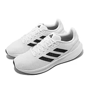 adidas 慢跑鞋 Runfalcon 3.0 男鞋 白 黑 運動鞋 路跑 愛迪達 基本款 三線 透氣 HQ3789