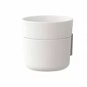 日本Like-it｜牆壁裝飾雙層儲物收納杯(盒) 白色