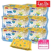 日本LEC 迪士尼純水99%濕紙巾箱購-玩具總動員80抽X18包入