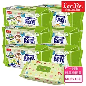 日本LEC 迪士尼抗菌濕紙巾箱購-玩具總動員60抽X18包入