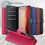 Dapad for VIVO X90 Pro 百搭時代多卡式夾層皮套 黑色