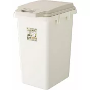 日本RISU|(H&H系列)戶外型大容量掀蓋式防臭連結垃圾桶70L 米白色