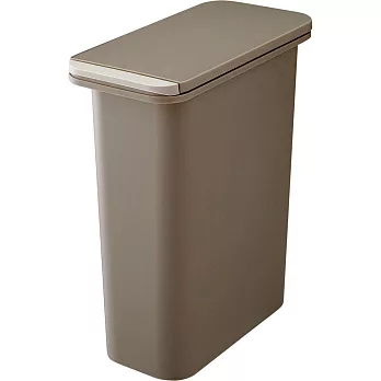 日本RISU｜(H&H系列)雙重防臭按壓式垃圾桶20L 棕色
