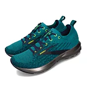 Brooks 慢跑鞋 Levitate 3 湖水綠 深藍 漂浮系列 襪套 路跑 男鞋 運動鞋 1103121D479