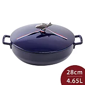 Staub 魚鍋 28cm 4.65L 藍色