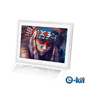 逸奇e-Kit 15吋數位相框電子相冊-透明邊框白色款 DF-V801_TW