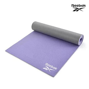 Reebok 專業訓練雙色瑜珈墊-6mm  (羅蘭紫/灰)