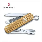 VICTORINOX 瑞士維氏 5用 58mm Alox Collection 鋁合金編織金 0.6221.408G