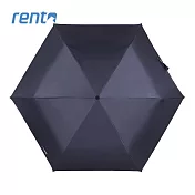 【rento】防曬黑膠安全自動傘 紺青