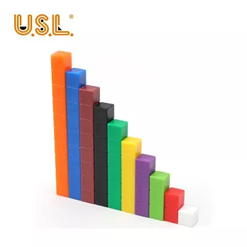 【USL遊思樂教具】數與邏輯概念-砝碼數棒組 (74pcs) A3012A02