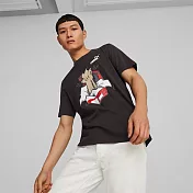 PUMA  基本系列Sneaker 男短袖T恤-黑-67447801 M 黑色