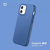 犀牛盾 iPhone 12 mini (5.4吋) SolidSuit (MagSafe 兼容) 防摔背蓋手機保護殼- 鈷藍