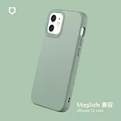 犀牛盾 iPhone 12 mini (5.4吋) SolidSuit (MagSafe 兼容) 防摔背蓋手機保護殼- 鼠尾草綠