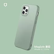 犀牛盾 iPhone 12 / 12 Pro (6.1吋) SolidSuit (MagSafe 兼容) 防摔背蓋手機保護殼- 鼠尾草綠