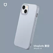 犀牛盾 iPhone 14 / 13 共用 (6.1吋) SolidSuit (MagSafe 兼容) 防摔背蓋手機保護殼- 循環灰
