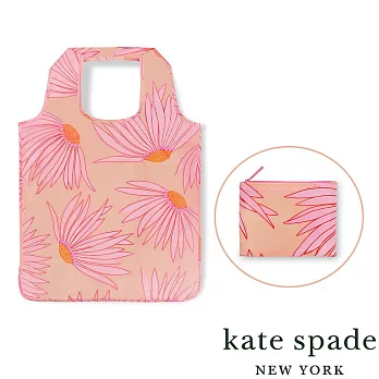 【Kate Spade】Falling Flower 馥郁花蕾 環保摺疊購物袋/收納袋