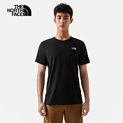 The North Face M REAXION PLUS S/S TEE - AP 男短袖上衣-黑-NF0A7WCWJK3 S 黑色