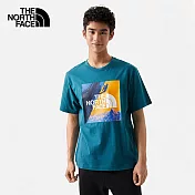 The North Face M S/S CLIMBING GRAPHIC TEE - AP 男 短袖上衣 藍-NF0A81MZEFS L 藍色