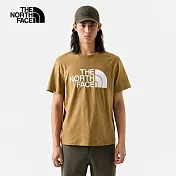 The North Face M FOUNDATION LOGO S/S TEE-AP男短袖上衣-咖-NF0A81NW173 L 卡其