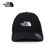 The North Face 刺繡LOGO休閒運動帽-黑-NF0A4VSVKY4 黑色