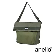 anello 折口造型斜背包 Regular size- 橄欖綠