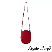 Legato Largo 小法式鬱金香斜背包- 紅色