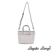Legato Largo 皮帶釦飾兩用托特包- 象牙白