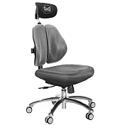 GXG 雙軸枕 雙背電腦椅(鋁腳/無扶手) TW-2604 LUANH