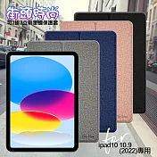 CITY for 2022 iPad 10 第10代 10.9吋 街頭時尚可2折3立帶筆槽保護套 玫瑰金